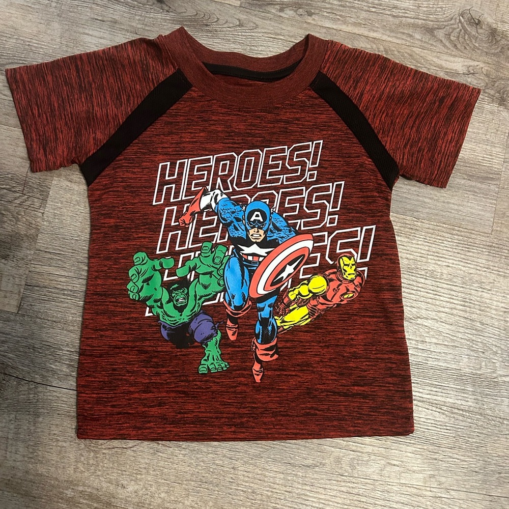 Red Superhero Kids Costume T-Shirt